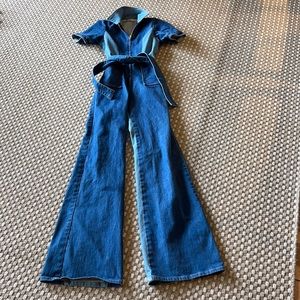 Stoned Immaculate blue Jean baby jumpsuit